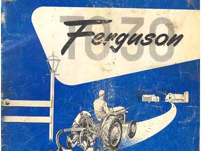 Ferguson TO 30 Owners Manual
