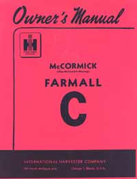 Farmall C Operators Manual PRINT