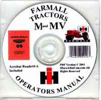 Farmall M & MV Owners Manual PDF