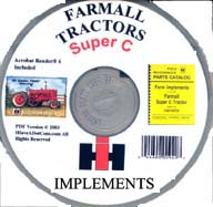 Farmall Super C Implements Parts Manual PDF