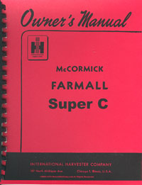 Farmall Super C Operators Manual PRINT