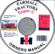 Farmall Super C Owners Manual PDF